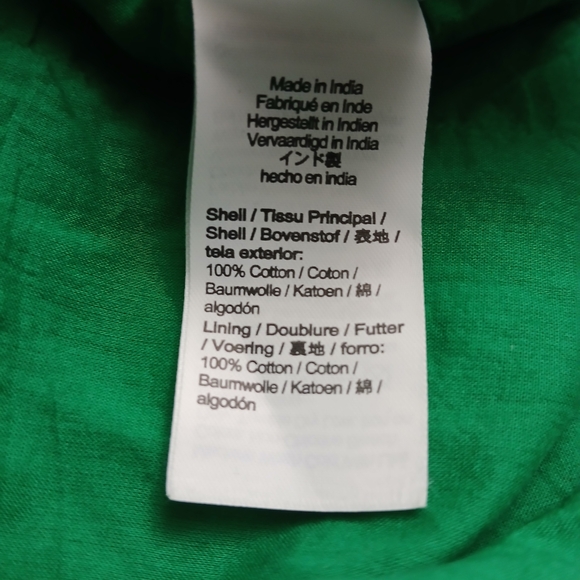 J. Crew Vibrant Kelly Green Long Sleeve Poplin Dress - Picture 9 of 16